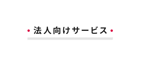 法人向けサービス